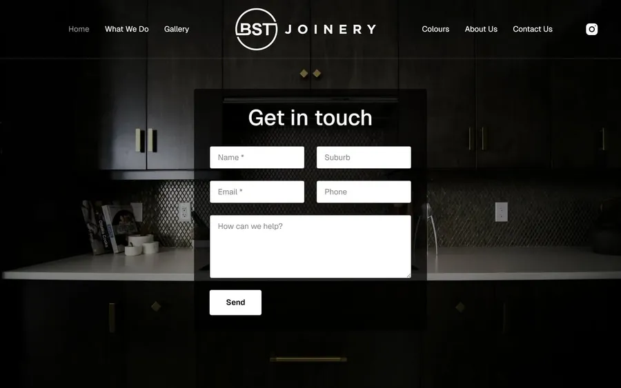 BST Joinery website
