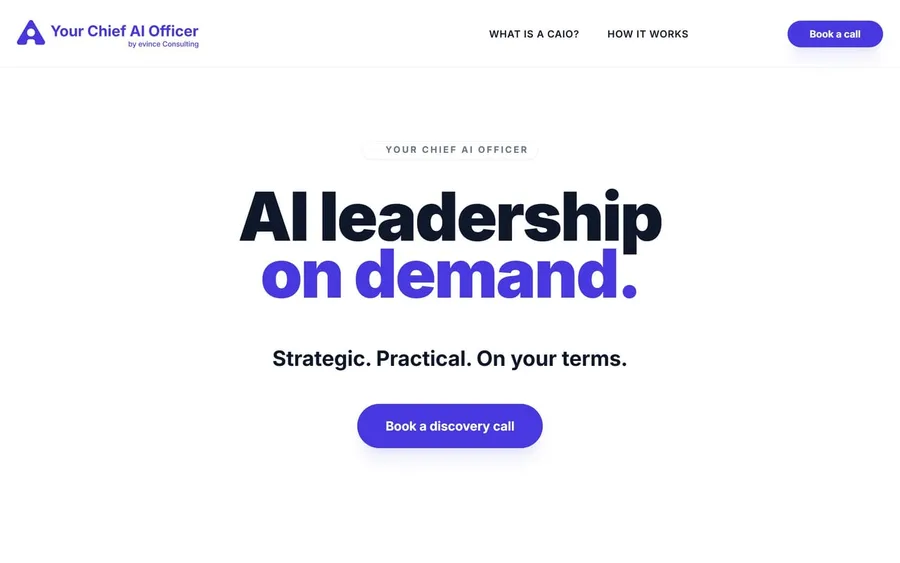 Your Chief AI Officer website